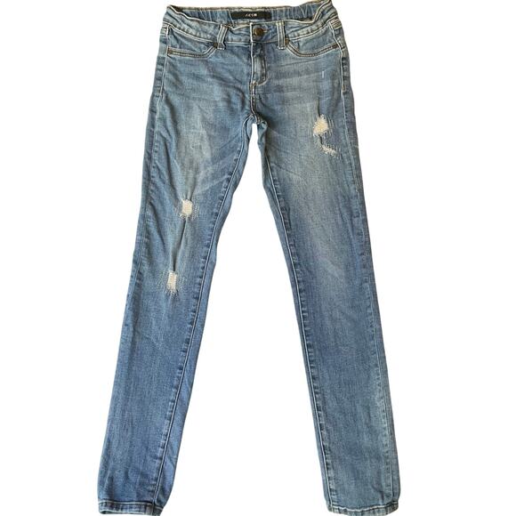 Joe’s Big Girl Skinny Jeans size 16 Blue Mid Rise Stretch Boot Adjustable Waist - Picture 1 of 12